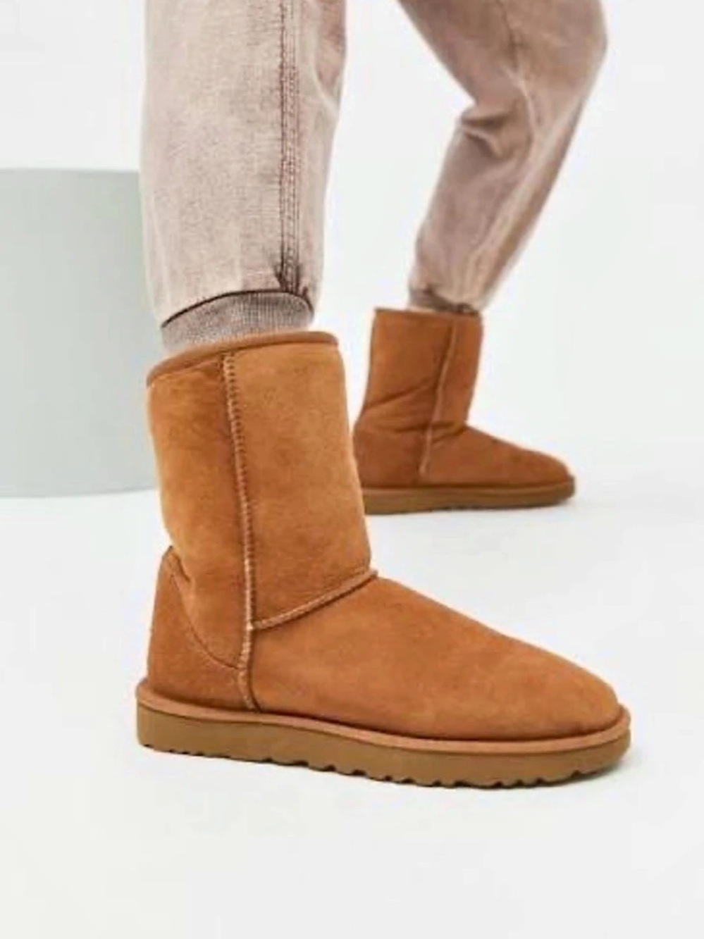 UGG Classic Short II Brown Suede Winter Boots